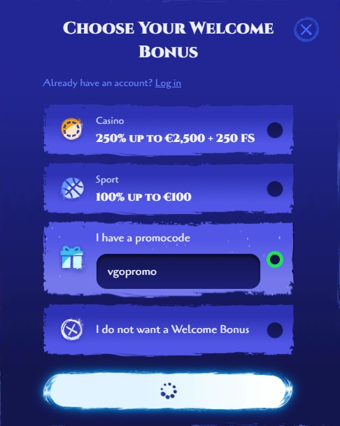 Cómo usar el código promocional de Spinight (VGOPROMO)